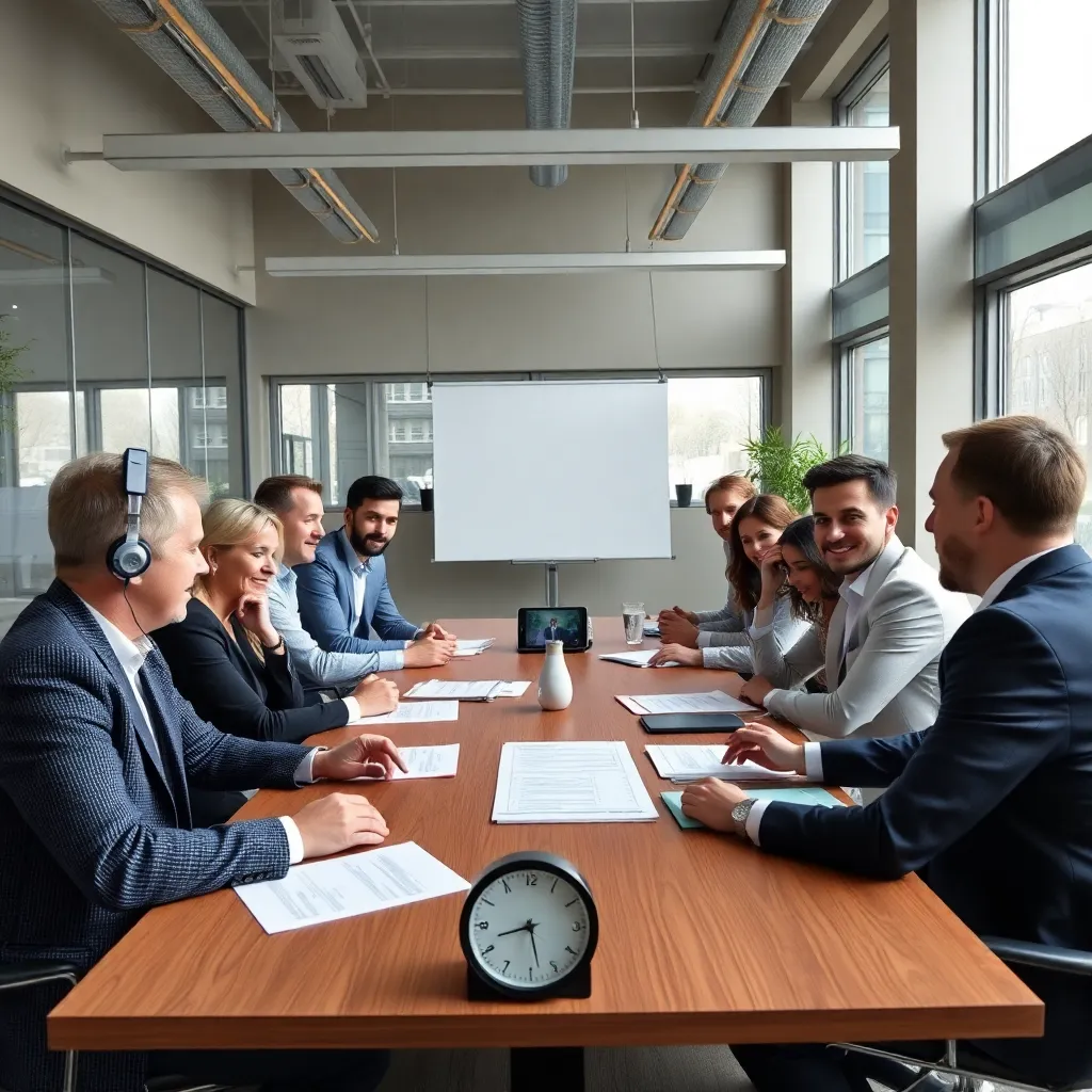 Nederlanders in vergadering met agenda en tijdsplanning